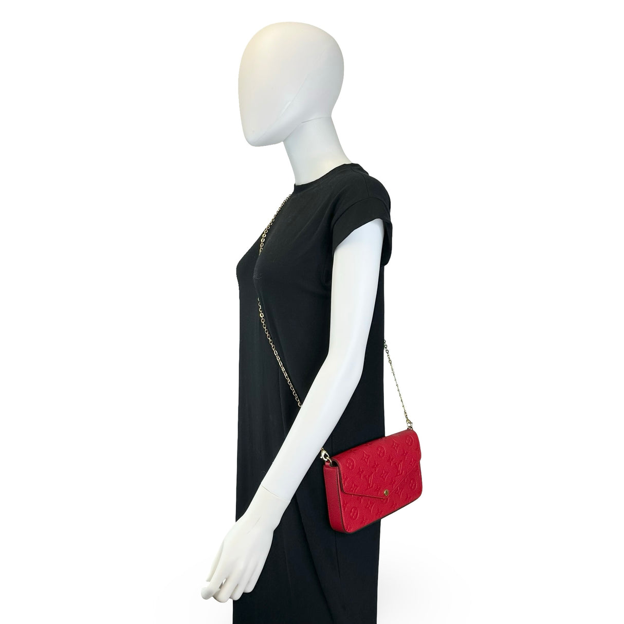 LOUIS VUITTON: Monogram Empreinte Felicie Pochette