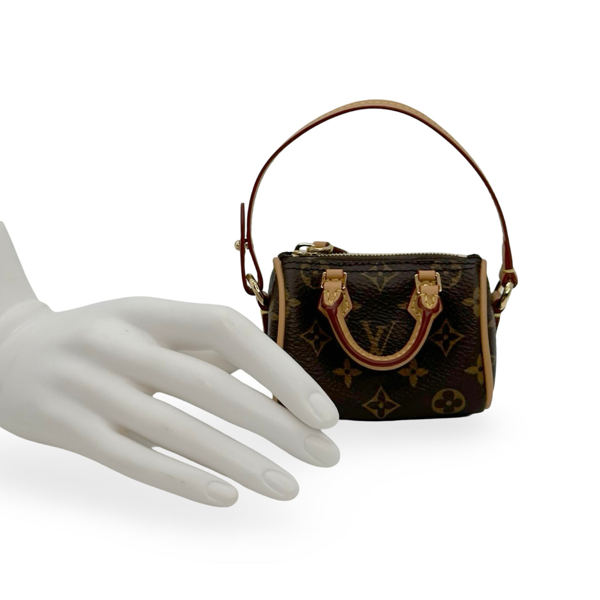 LOUIS VUITTON: Monogram Micro Speedy Bag Charm
