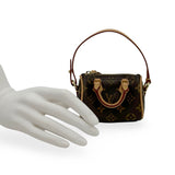 LOUIS VUITTON: Monogram Micro Speedy Bag Charm