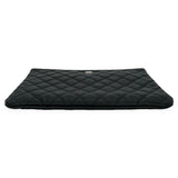 CHANEL: Quilted Caviar Large O Case Zip Pouch