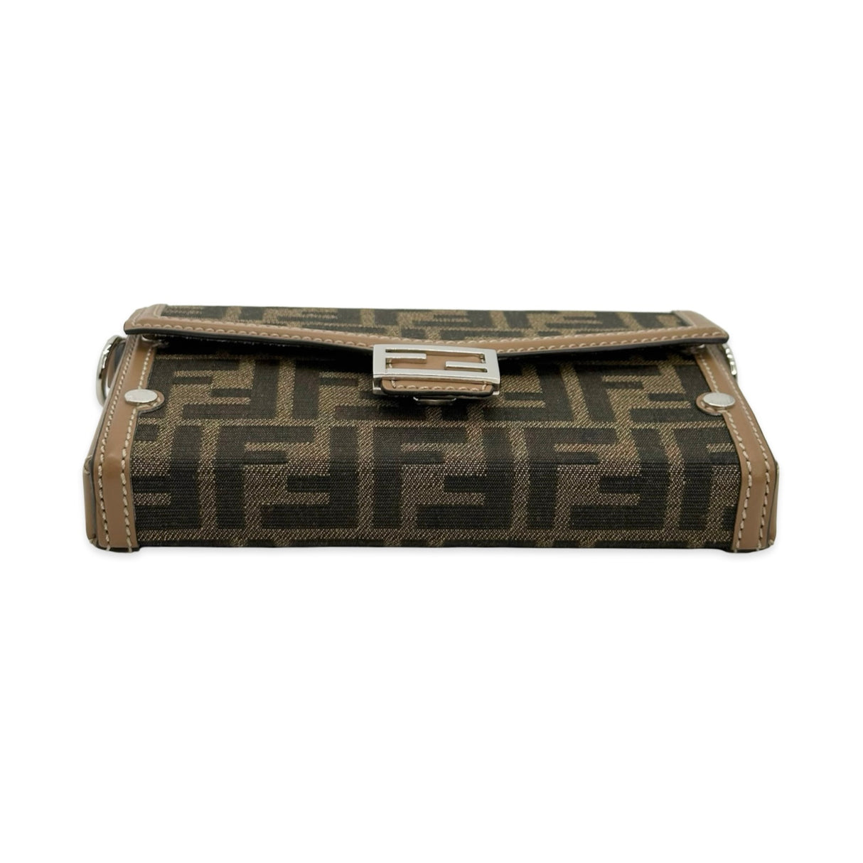FENDI: FF Canvas Zucca Baguette Soft Trunk