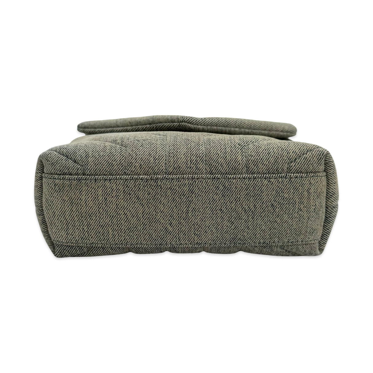 SAINT LAURENT: Quilted Denim Toy Lou