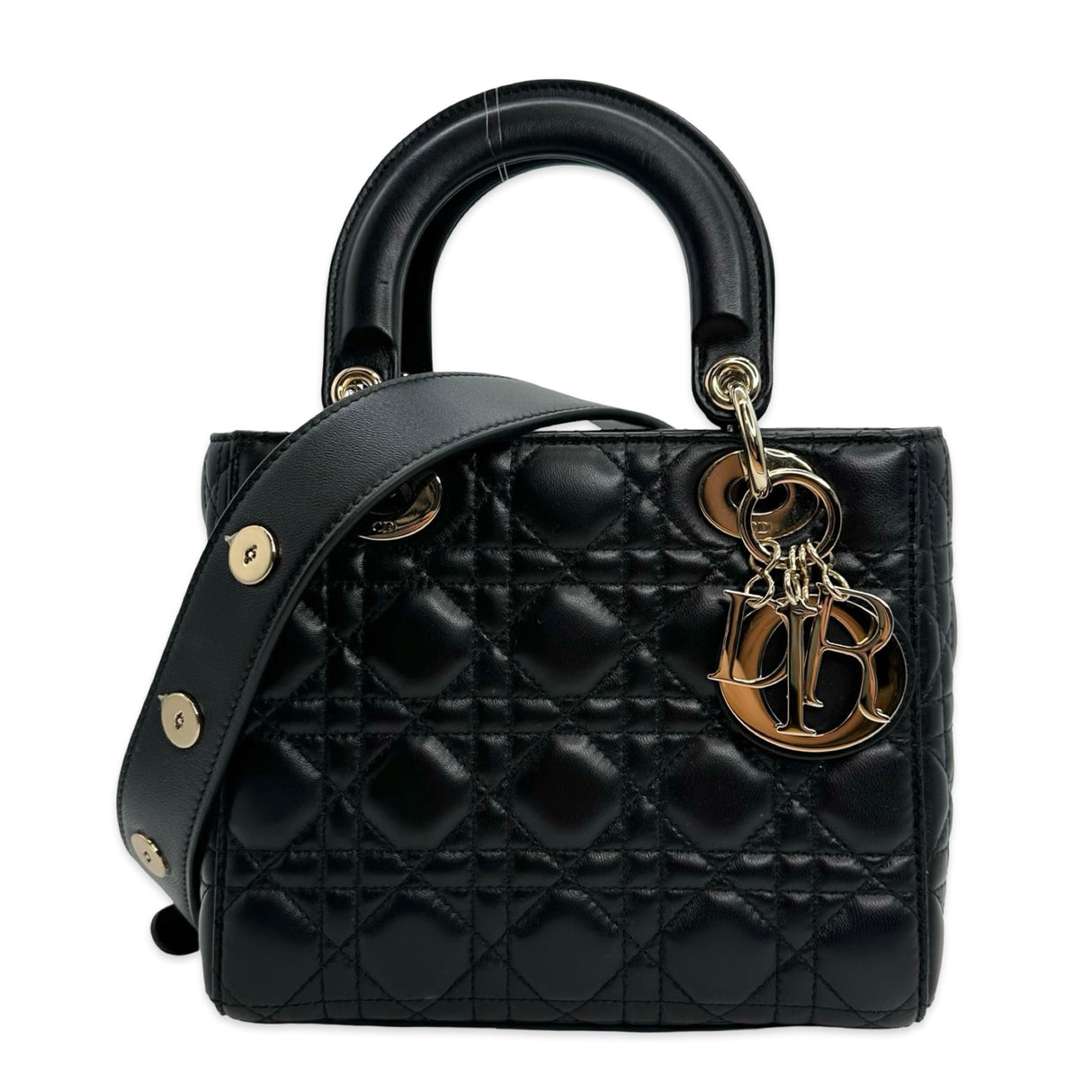 CHRISTIAN DIOR: Cannage Small My ABCDior Lady Dior