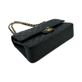 Quilted Caviar Medium Classic Double Flap