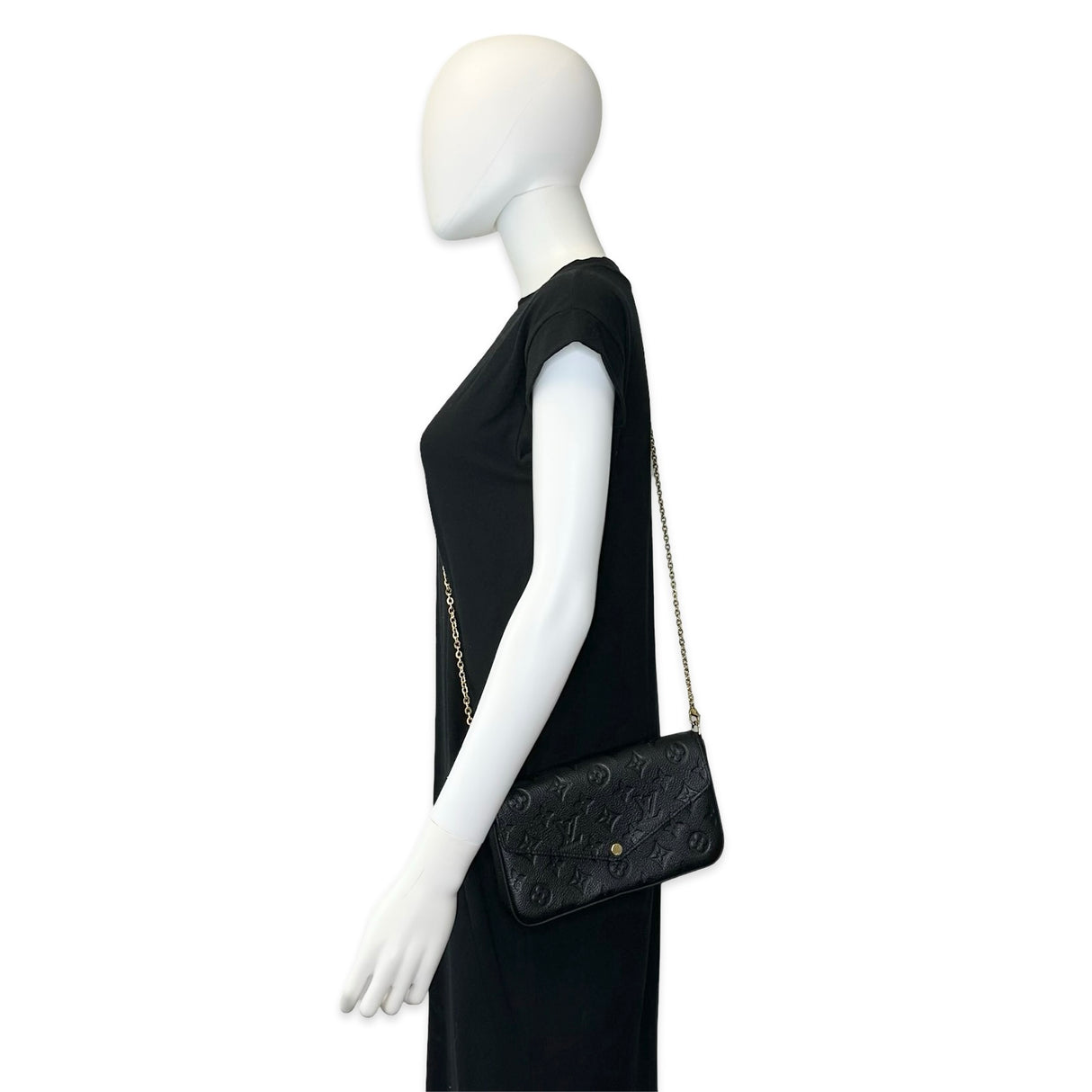 LOUIS VUITTON: Monogram Empreinte Felicie Pochette