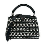 Woven Leather Capucines BB