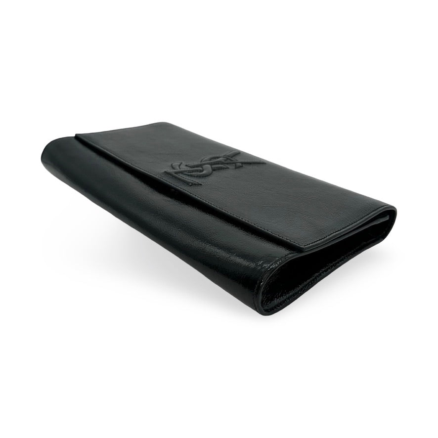 SAINT LAURENT: Patent Large Belle de Jour Clutch