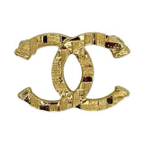 Textured Tweed CC Brooch