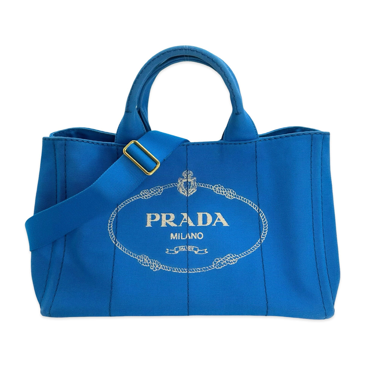 PRADA: Canvas Large Canapa Tote