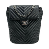 CHANEL: Chevron Quilted Lambskin Small Urban Spirit Backpack