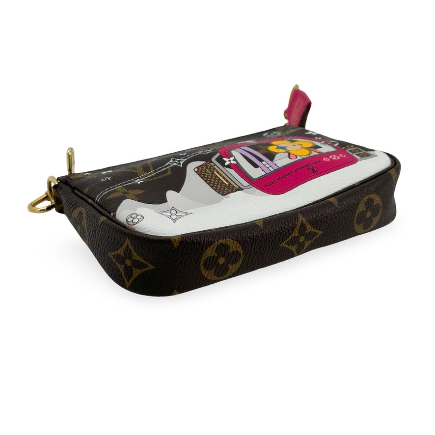 LOUIS VUITTON: Monogram Animation Mini Pochette Accessoires