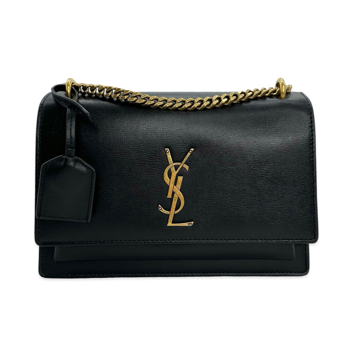 SAINT LAURENT: Calfskin Medium Sunset Chain Bag
