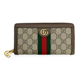 GUCCI: GG Supreme Ophidia Zip Around Long Wallet