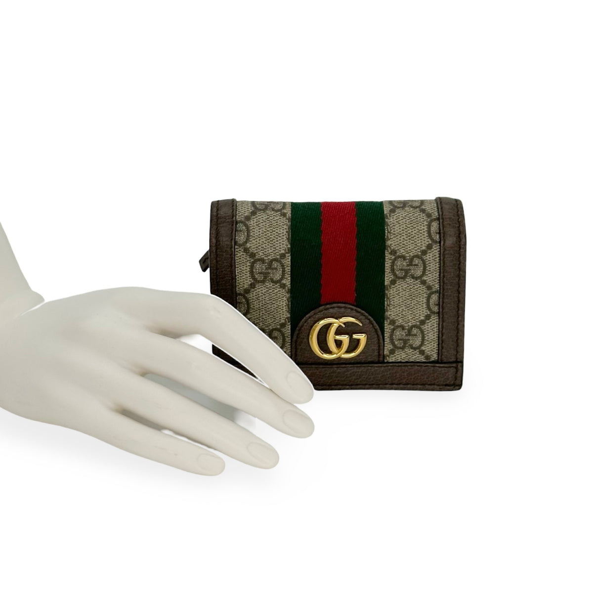 GUCCI: GG Supreme Ophidia Compact Wallet