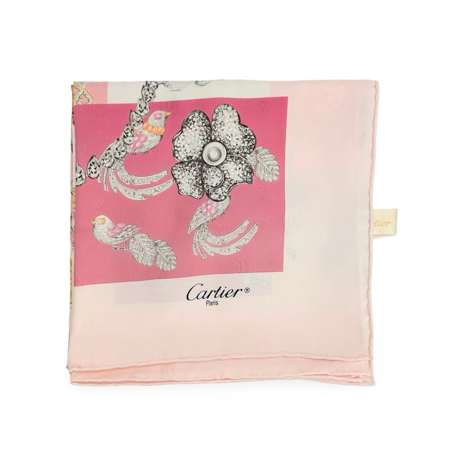 CARTIER: Silk Jewels Square Scarf