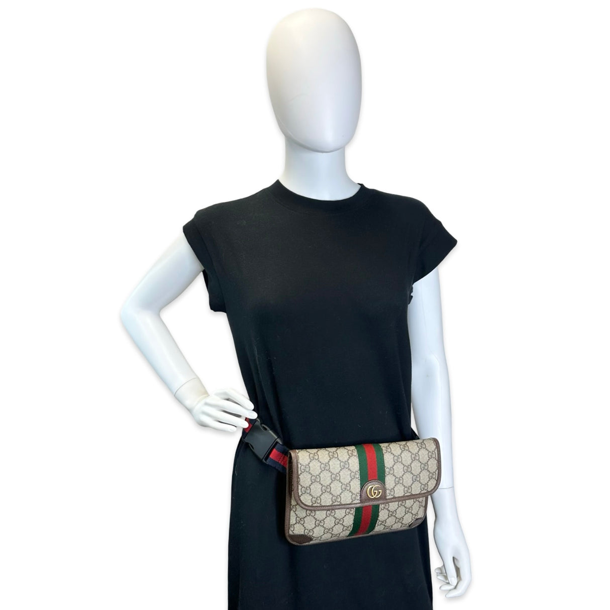 GG Supreme Ophidia Web Belt Bag