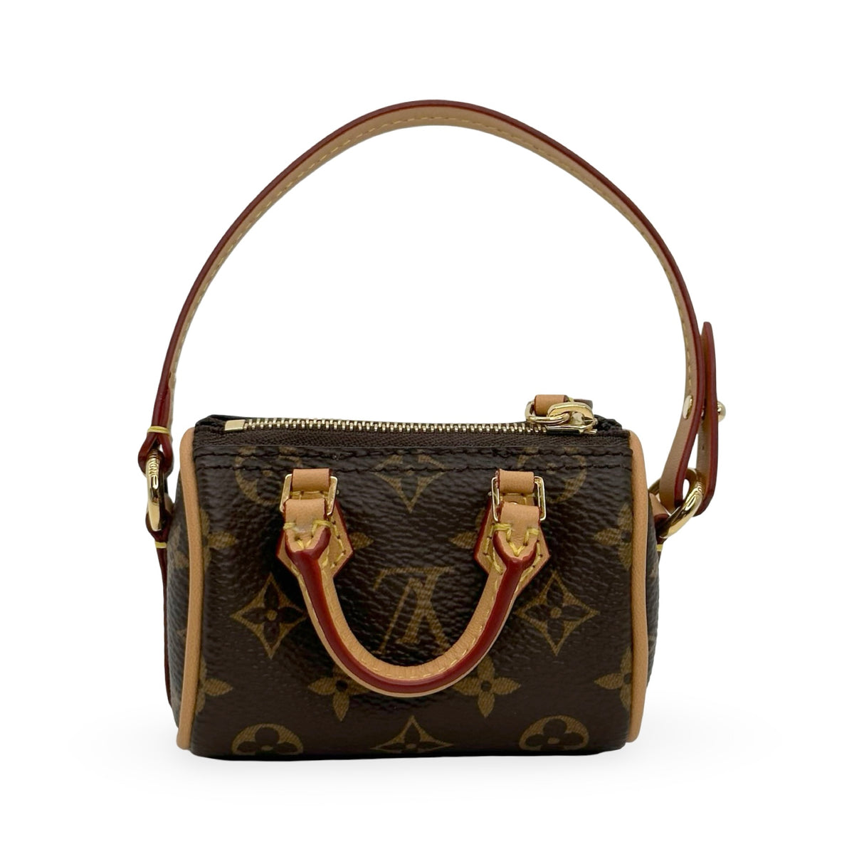 LOUIS VUITTON: Monogram Micro Speedy Bag Charm