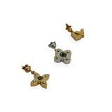 LOUIS VUITTON: Crystal Love Letters Timeless Stud Earrings Set
