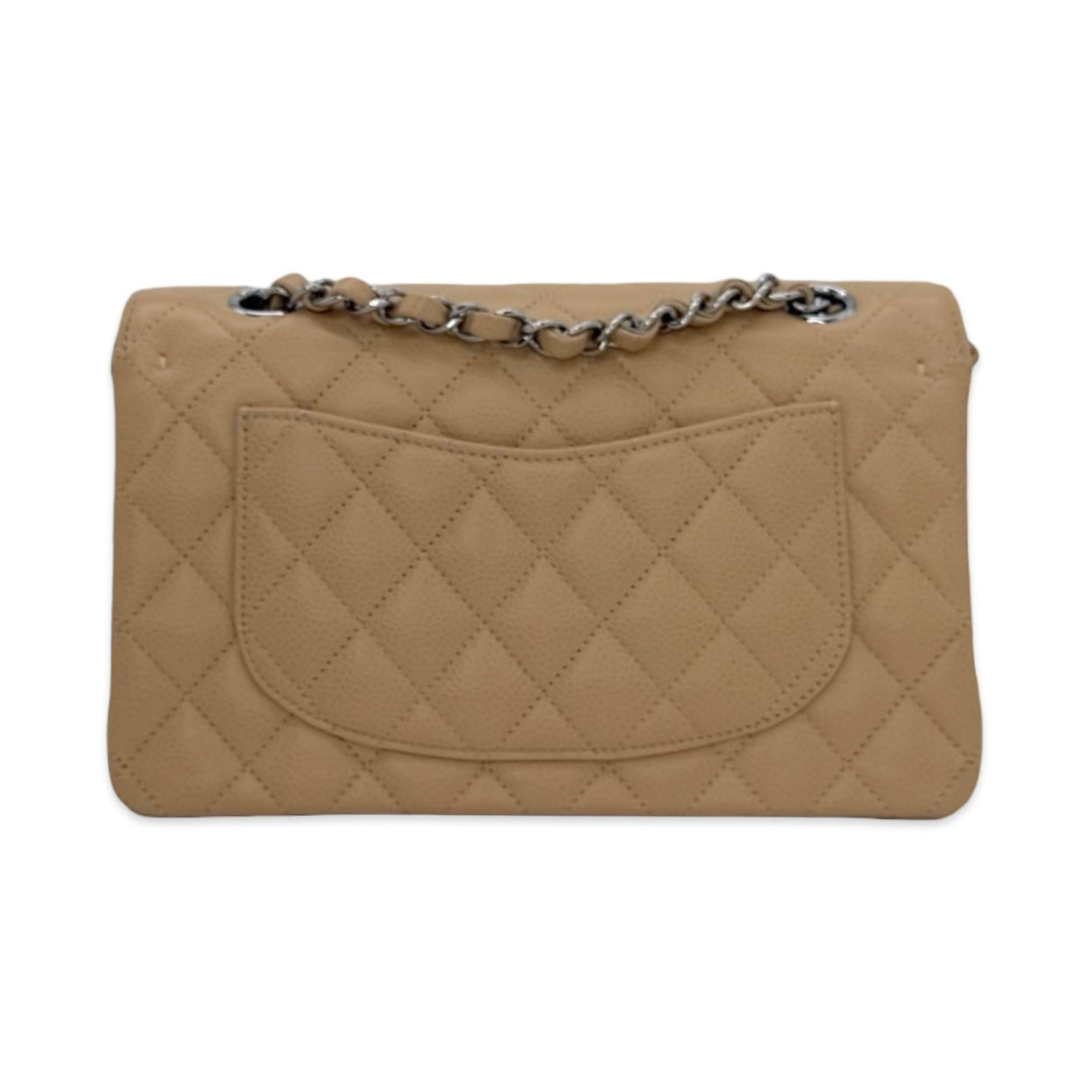 CHANEL: Quilted Caviar Medium Classic Double Flap