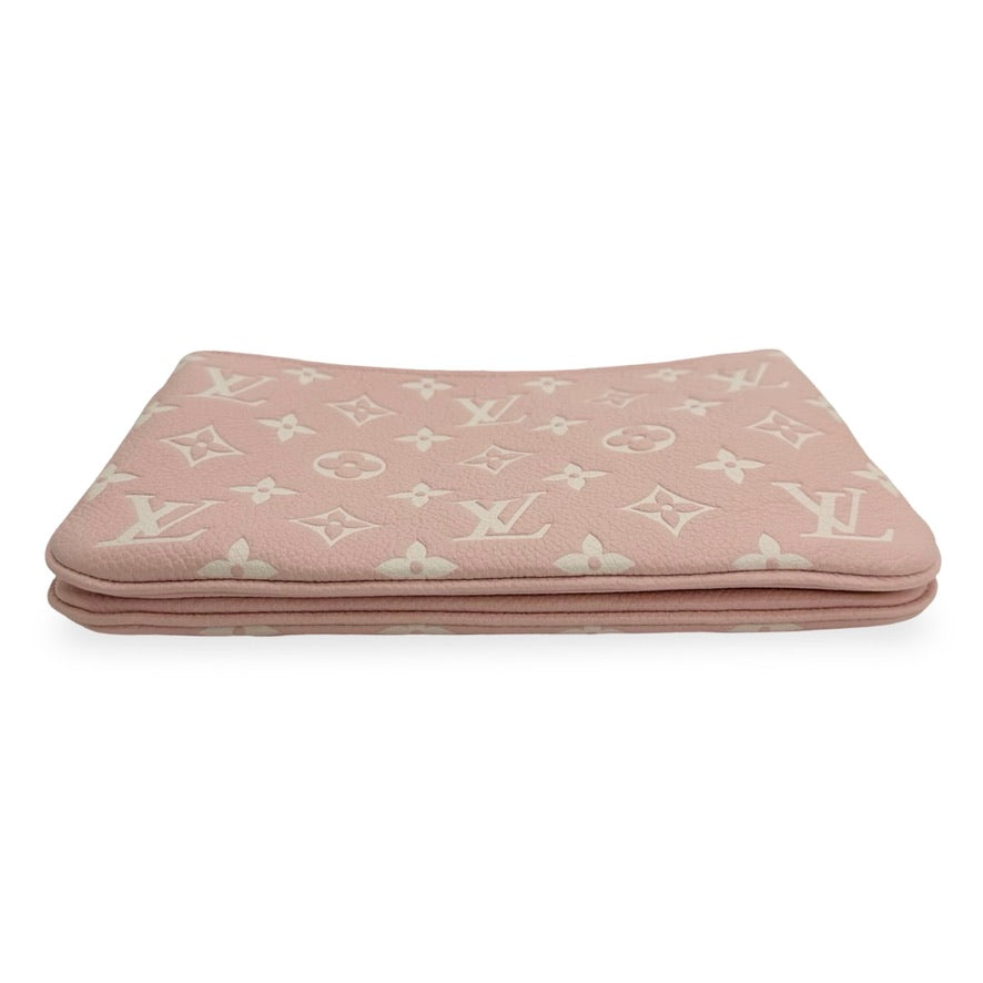 LOUIS VUITTON: Monogram Empreinte Double Zip Pochette