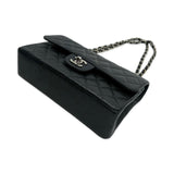 CHANEL: Quilted Caviar Small Classic Double Flap