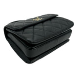 CHANEL: Quilted Lambskin Small Trendy Top Handle Flap Bag