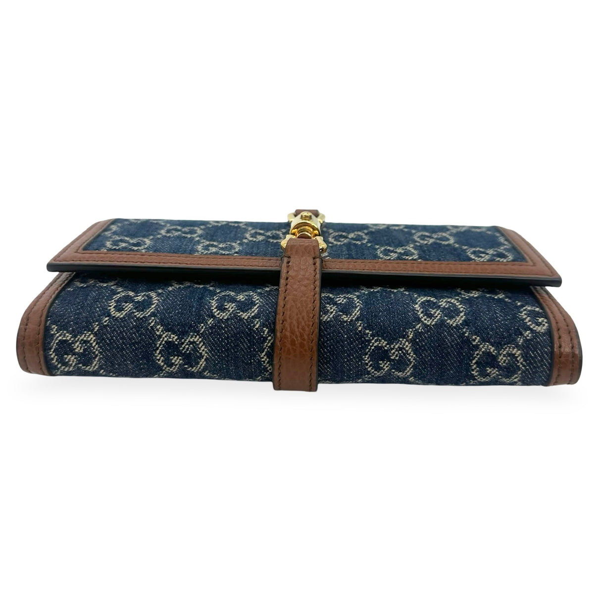 GUCCI: GG Denim Jackie 1961 Chain Wallet
