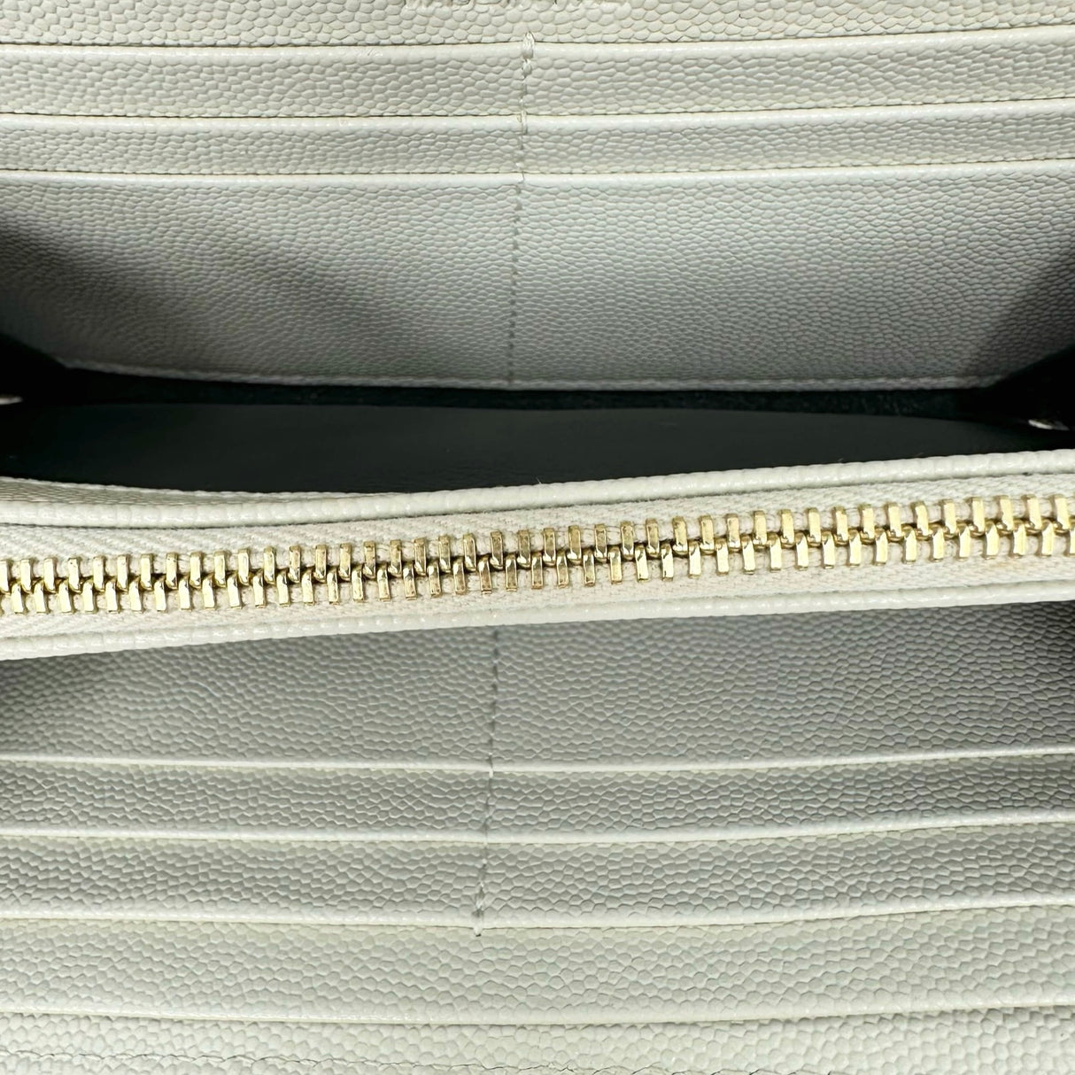 Quilted Grain de Poudre Large Flap Wallet