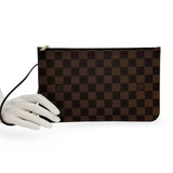 LOUIS VUITTON: Damier Ebene Neverfull Pochette