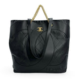 CHANEL: Calfskin Stitched Club Monaco Tote