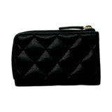Quilted Caviar Zipped Key Holder