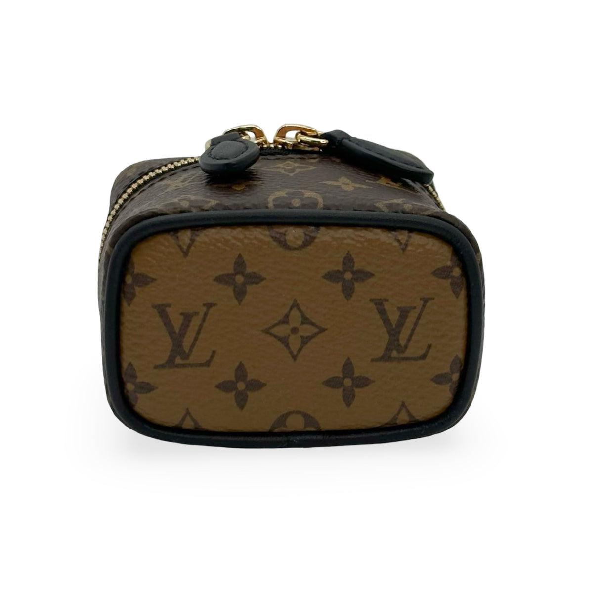 LOUIS VUITTON: Monogram Reverse Mini Vanity Bag Charm