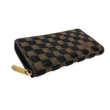 LOUIS VUITTON: Damier Paillettes Ebene Sequin Zippy Wallet