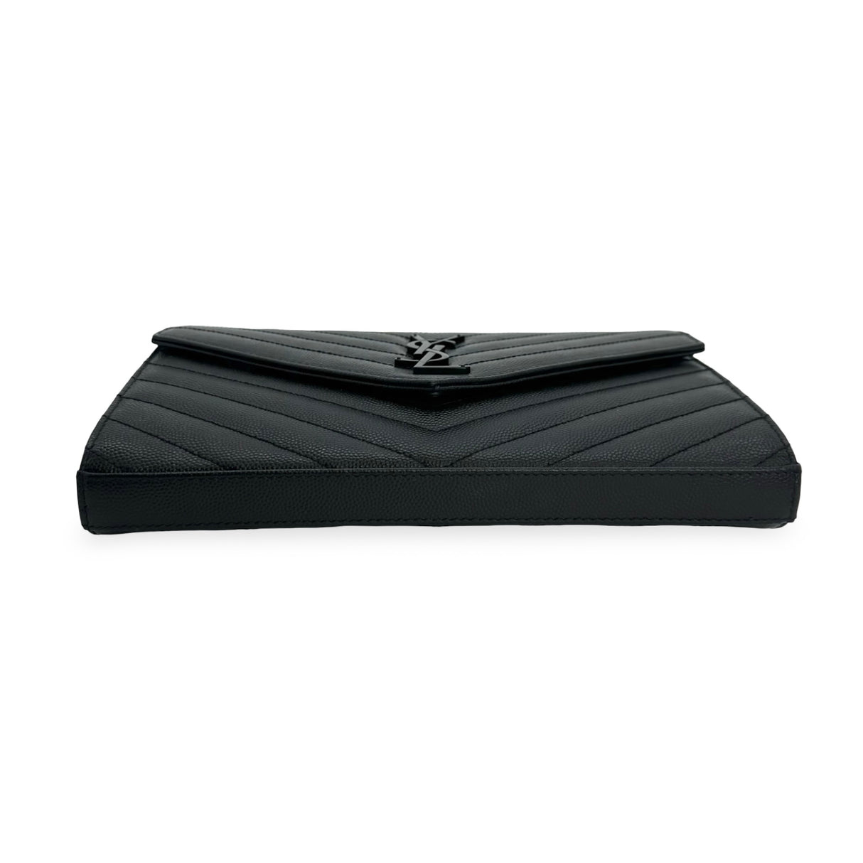 SAINT LAURENT: Grain de Poudre Classic Monogram Chain Wallet