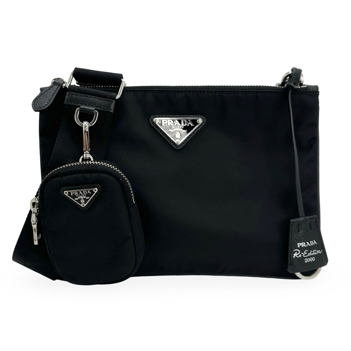 PRADA: Re-Nylon Re-Edition 2000 Double Zip Crossbody