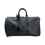 LOUIS VUITTON: Damier Graphite Keepall Bandouliere 45