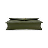 SAINT LAURENT: Grain de Poudre Small Envelope Chain Wallet
