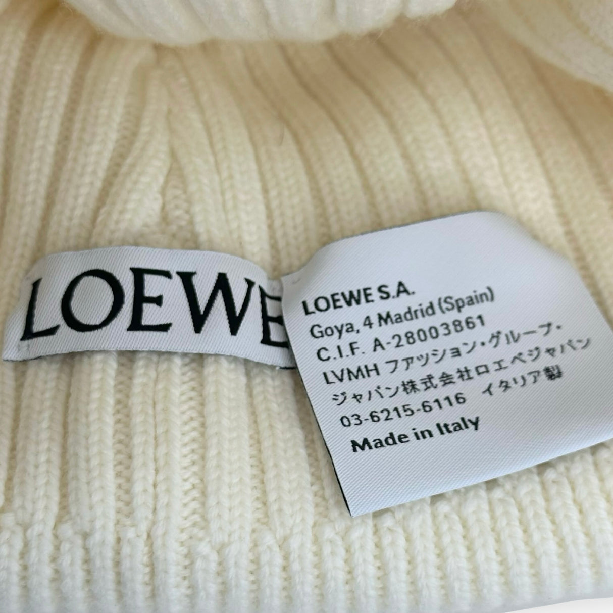 LOEWE: Wool Knit Beanie