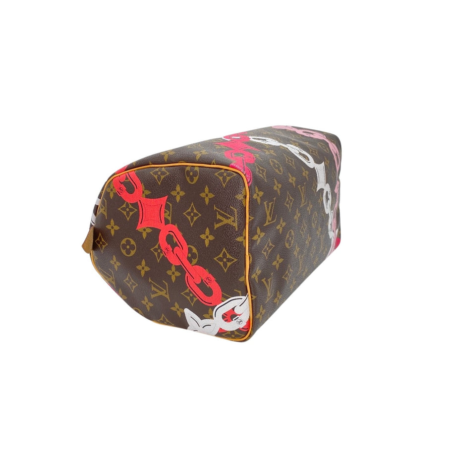 LOUIS VUITTON Monogram Bay Speedy 30 Rose Ballerine Poppy 1291209