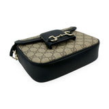 GUCCI: GG Supreme Small Horsebit 1955 Flap Bag