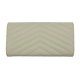 Quilted Grain de Poudre Large Flap Wallet