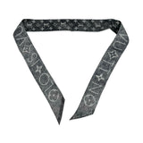 Silk Monogram Infinity Denim BB Bandeau