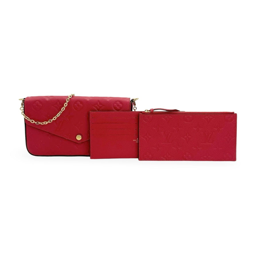 LOUIS VUITTON: Monogram Empreinte Felicie Pochette