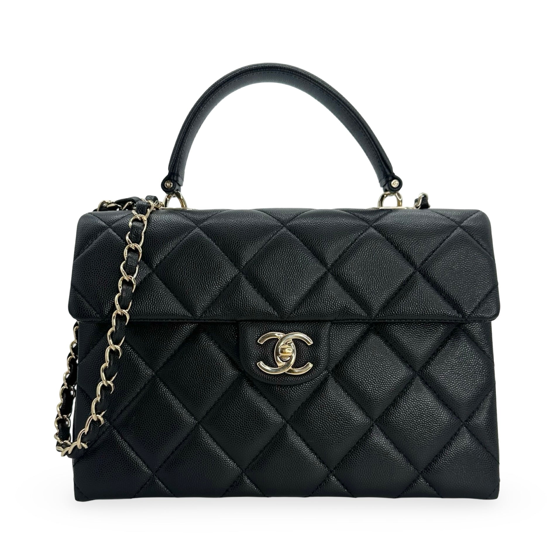 ショルダーバッグ・ポシェット × ヴィンテージ(中古) Chanel Top Handle Round Crossbody Bag AP2940 01_3c47496a-7879-4cb2-829e-