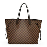 LOUIS VUITTON: Damier Ebene Neverfull GM