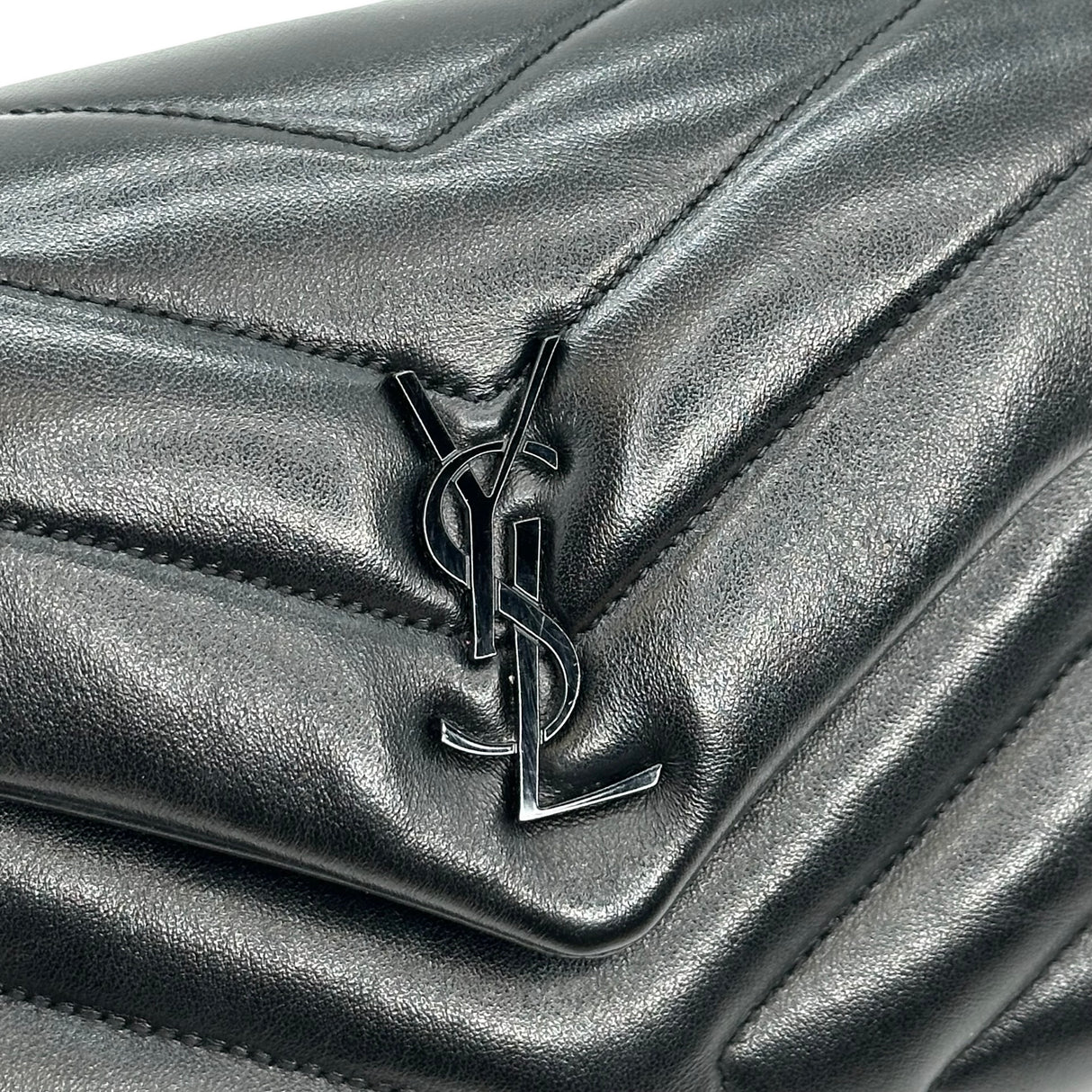 SAINT LAURENT: Quilted Leather Toy Lou