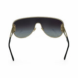 VERSACE: Shield Aviator Sunglasses