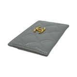 Quilted Patent Leather Classic Card Holder