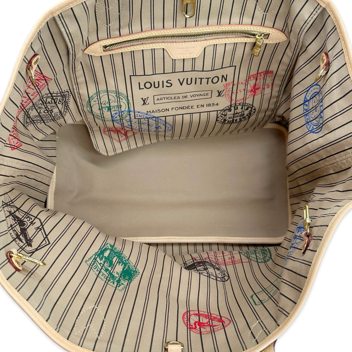 LOUIS VUITTON: Monogram Inside Out Neverfull Bandouliere GM