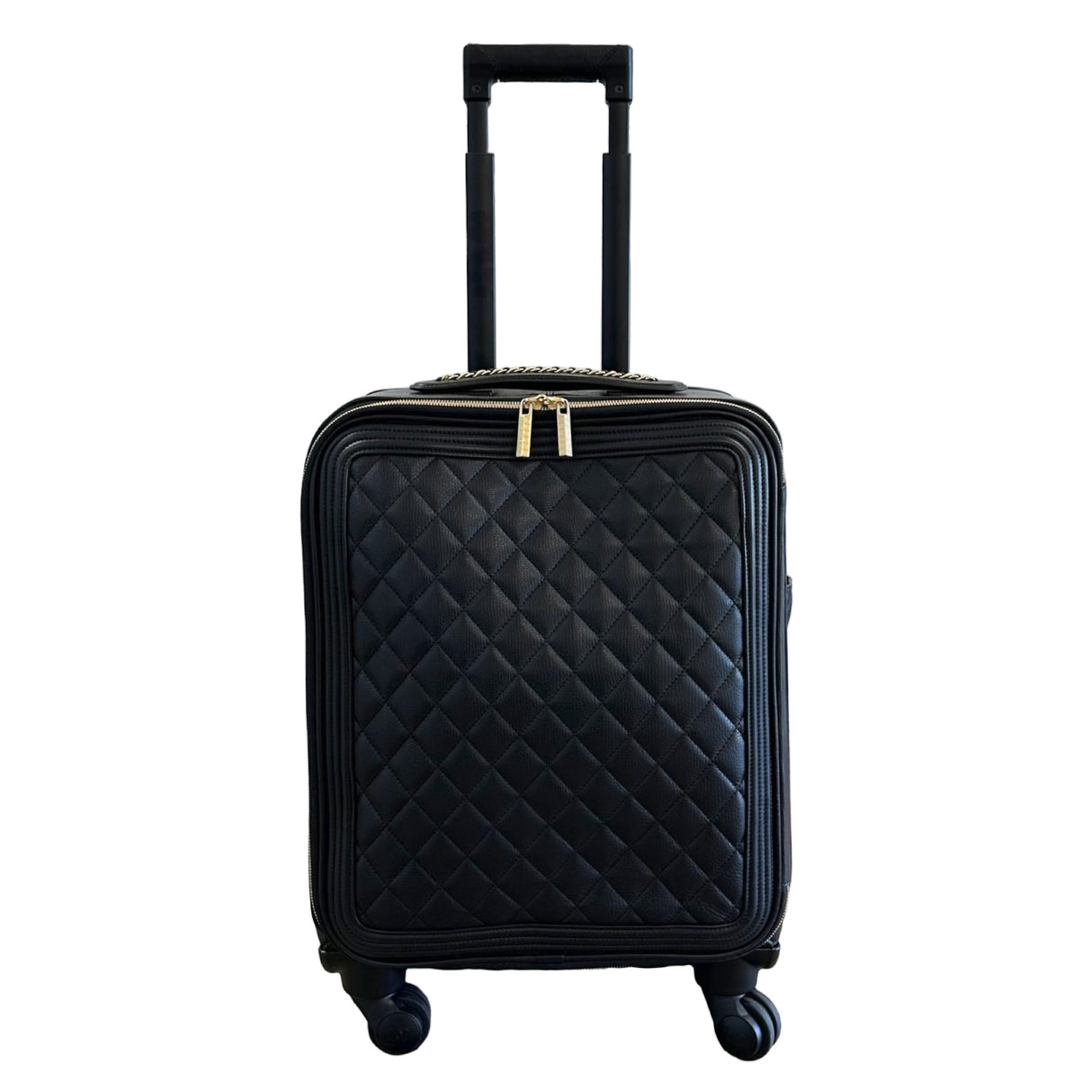 CHANEL: Quilted Caviar Coco Case Trolley Rolling Luggage